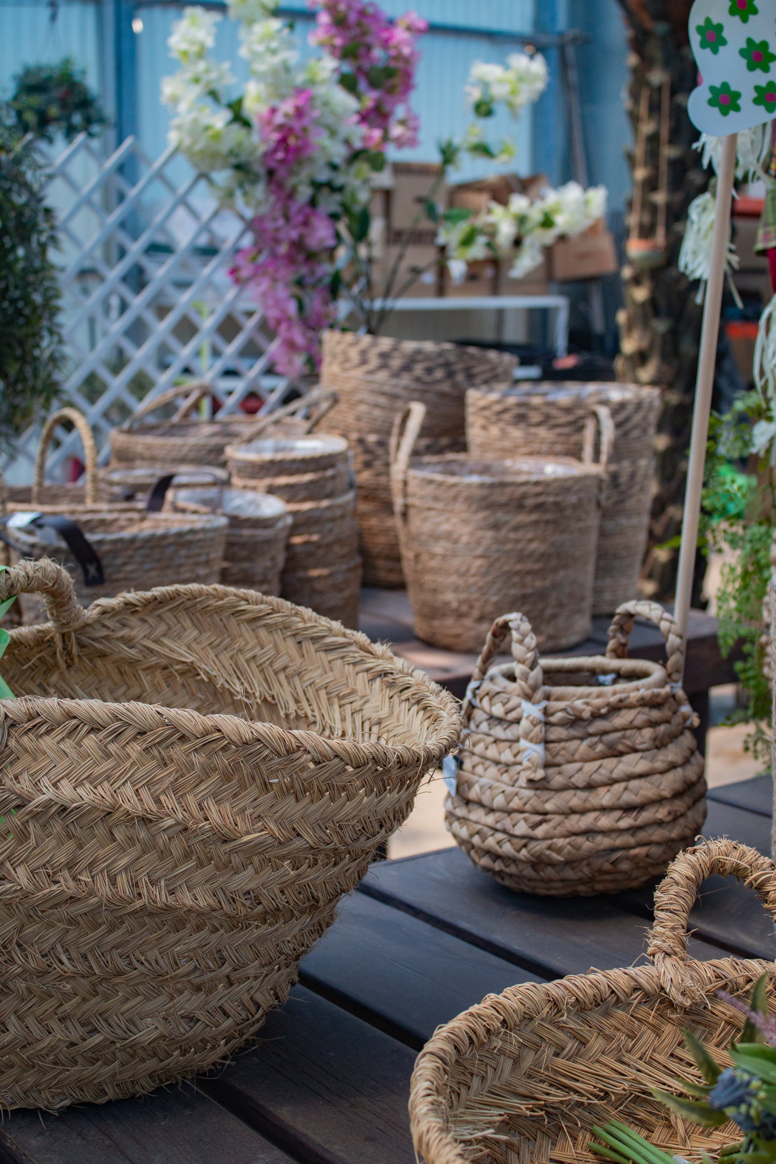 Cestos de Mimbre para Jardín - Vista 2