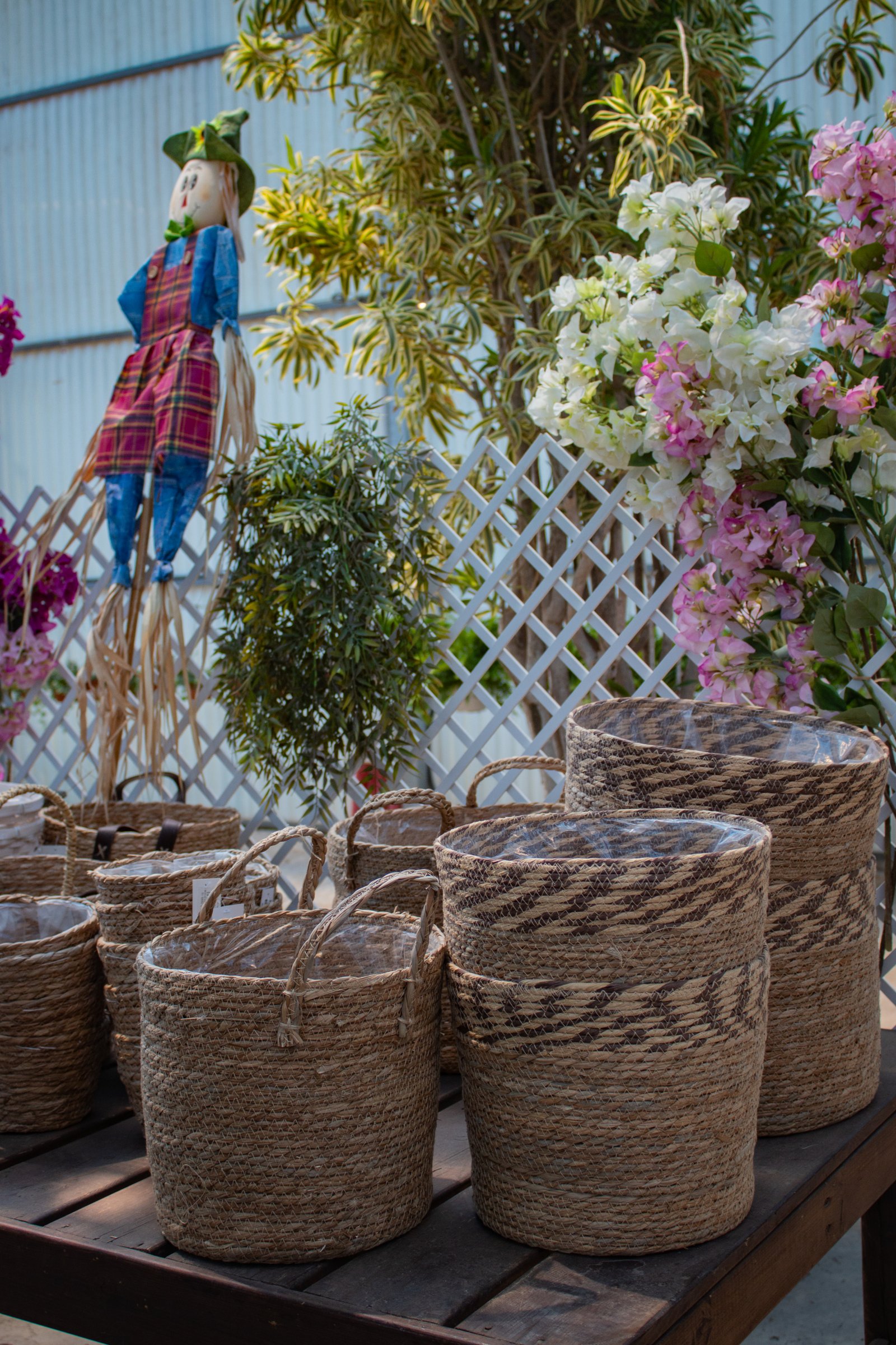 Cestos de Mimbre para Jardín - Vista 3
